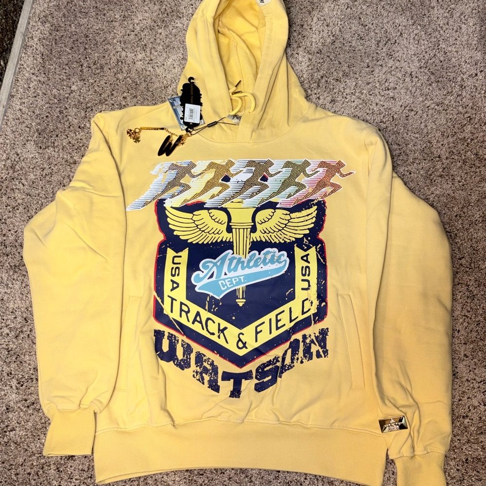 Yellow Graphic Hoodie